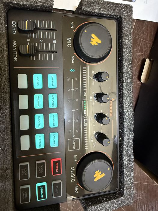 MaonoCaster Lite AU-AM200-S1 zestaw sprzętu do podcastu , mikser, mikr