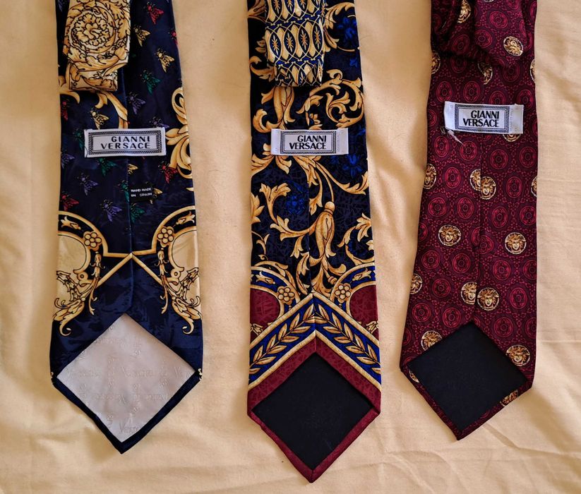 Krawaty Gianni Versace,  vintage  - 6 szt , jedwab