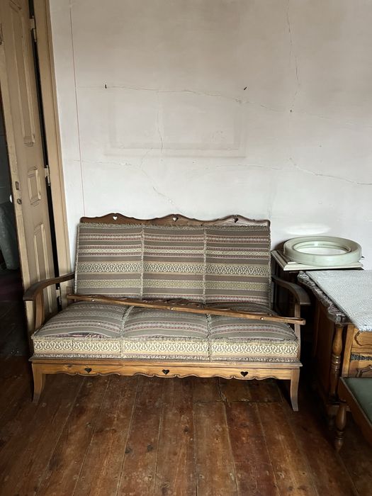 Sofá 3 lug + 2 cadeirões anos 60 para restauro