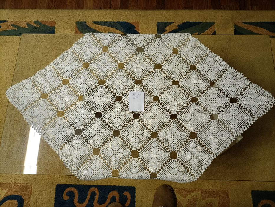 Toalhas de renda feitas á mão