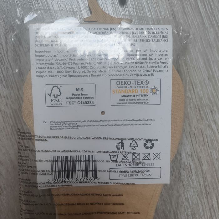 Skarpetki baleriny 35-38