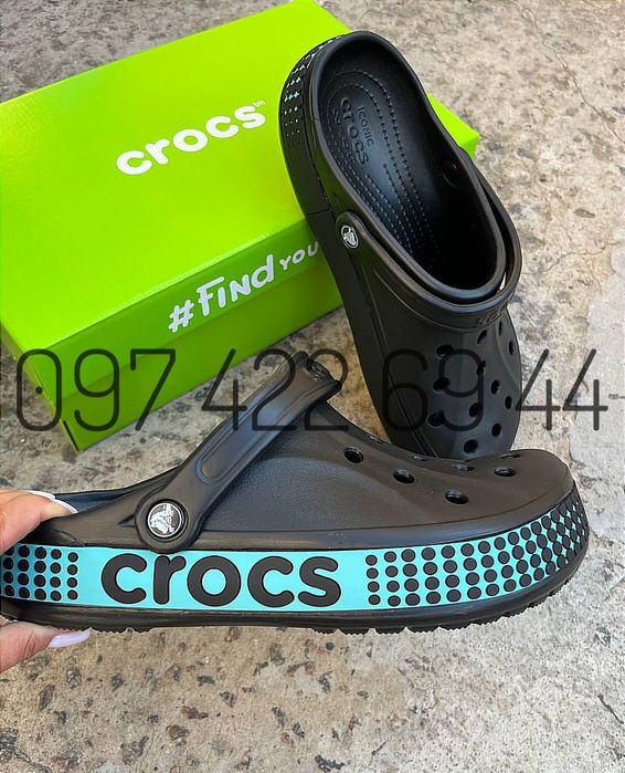 Crocs Bayaband Logo Motion Black/White Crocs Bayaband Clog