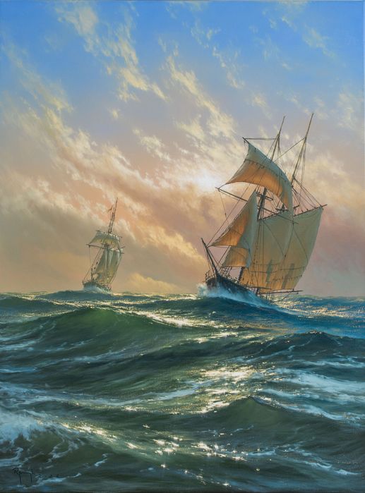 Obraz Olejny Golden Hour - Marek Rużyk