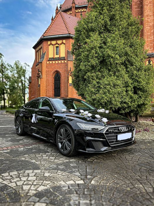 Audi A7 S-line Quattro do ślubu z kierowcą | wesele