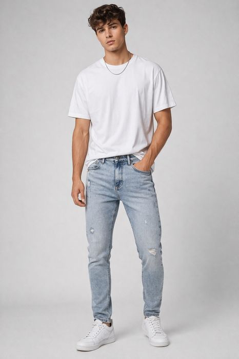 NOWE spodnie jeansy męskie Cropp