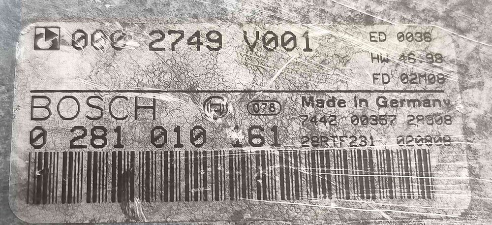 Centralina Motor / ECU 0002749V001 - SMART FORTWO Coupé