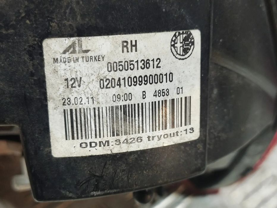Conjunto Farolim Farolins Alfa Romeo Giulietta Type 940 2010 – 2020