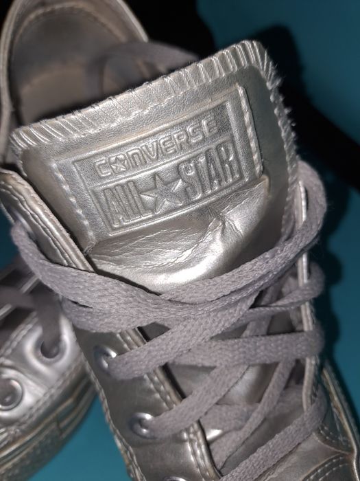 Converse All Star prateadas