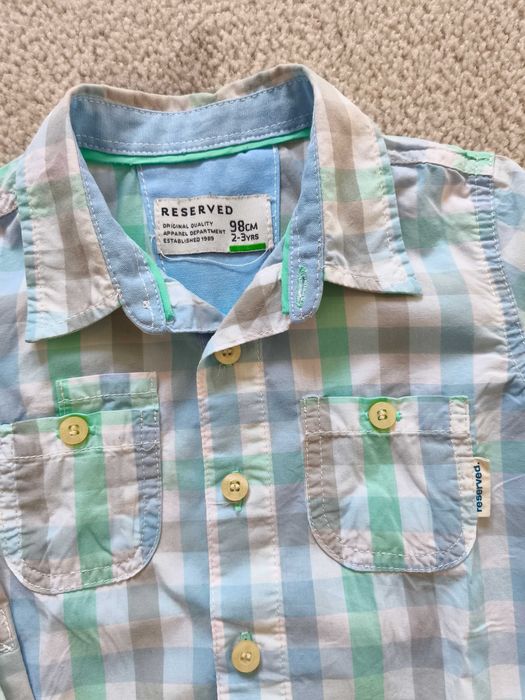 koszula w kratkę reserved r.98/104