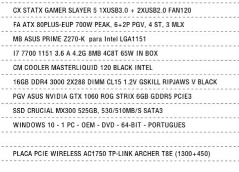 PC gamer em bom estado