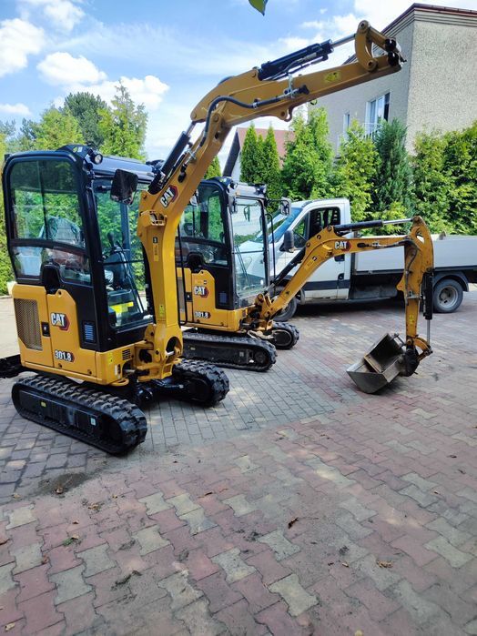 usługi minikoparką wynajem prace ziemne niwelacje terenu koparka wykop