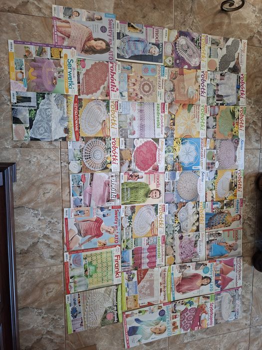 Szydełko- swetry, firanki obrusy, serwetki i inne