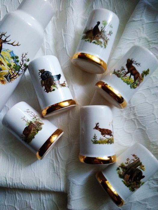 Эксклюзивный набор - Охота. Также - Рюмки, бокалы, фужеры.