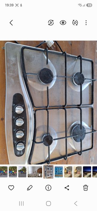 Placa fogão a gás