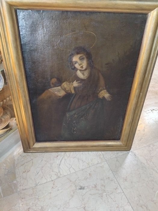 Pintura oleo sobre tela  escola portuguesa  séc XVIll
