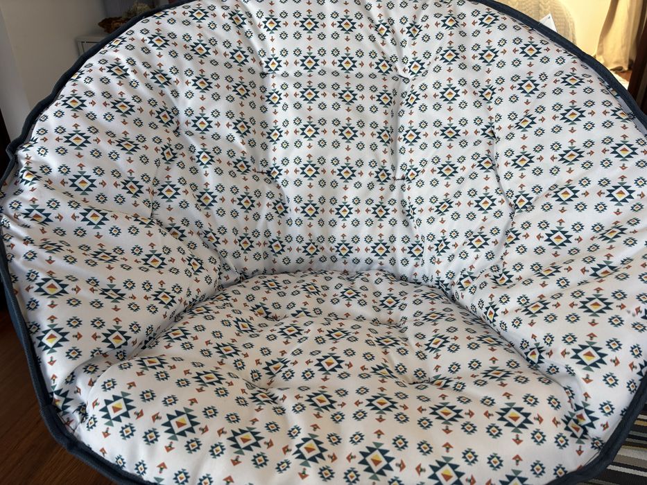 Cadeira de jardim acolchoado dobrável