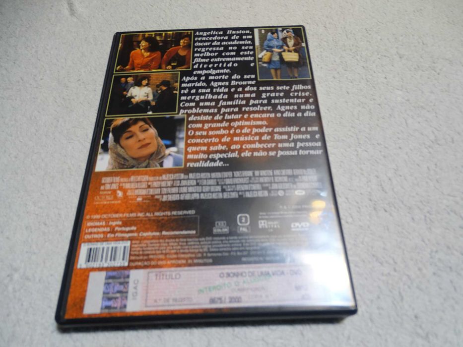 DVD-O sonho de uma vida-Angelica Huston