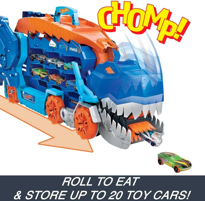 Мега-транспортер Hot Wheels City Неймовірний Ті-рекс 2 в 1 HNG50