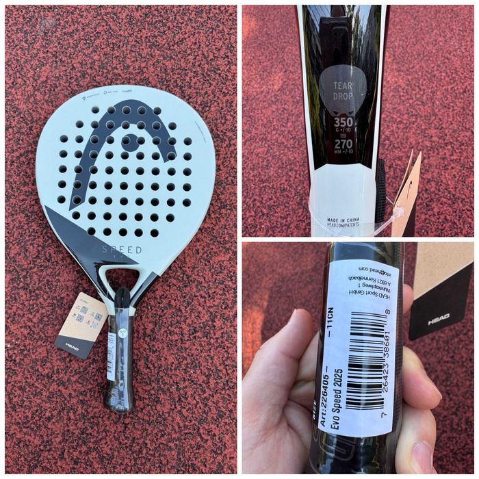 Ракетка Padel HEAD Evo Speed, Vibe, Zephyr