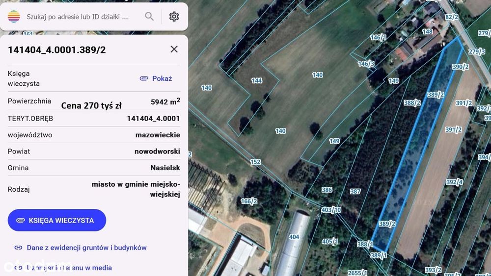 Działki w Nasielsku z warunkami zabudowy oraz z mediami