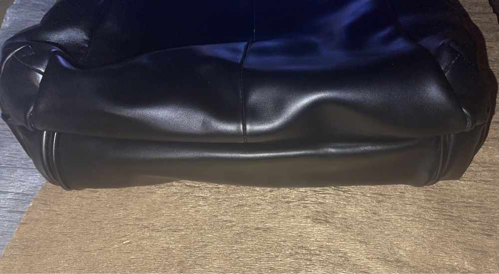 Шопер из натуральной кожи