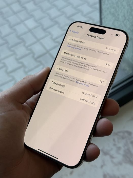 RATY 0% iPhone 16 Pro Max 256GB BATERIA 97% GWARANCJA 12 miesiecy!!!