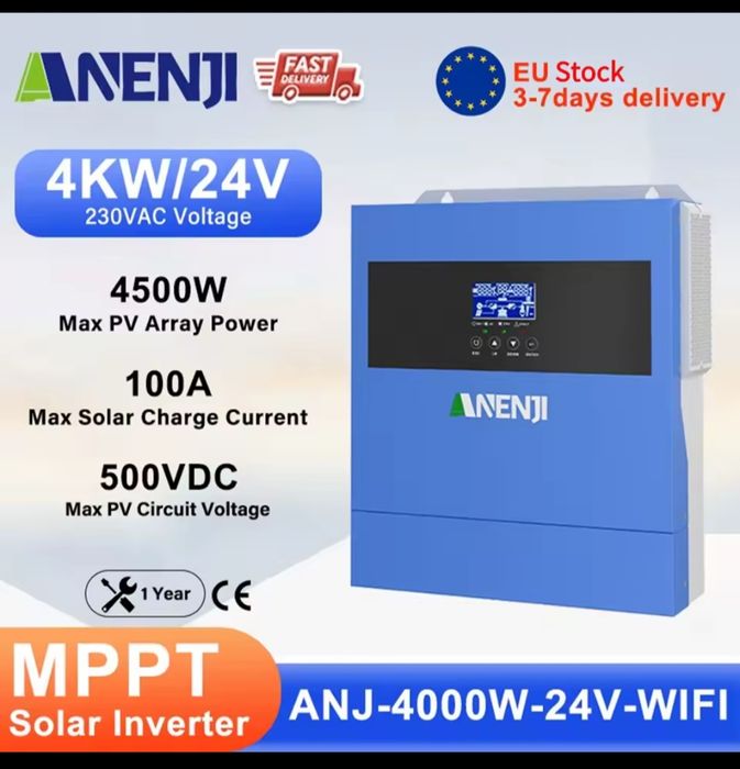 Інвертор гібридний ANENJI  ANJ-4200 з WIFI та вих RJ465