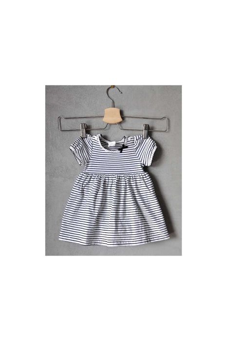 Urocza marynarska sukienka dla noworodka 62 2 - 4 mcy