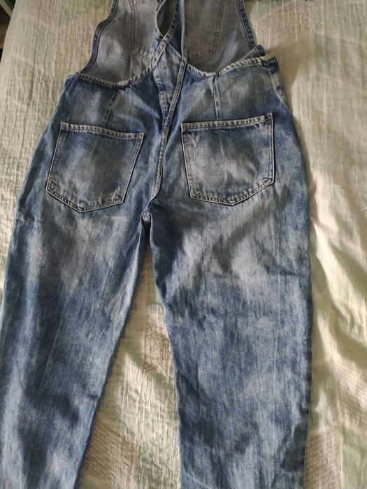 джинсовий комбінезон Zara denim С-М ідеальний стан