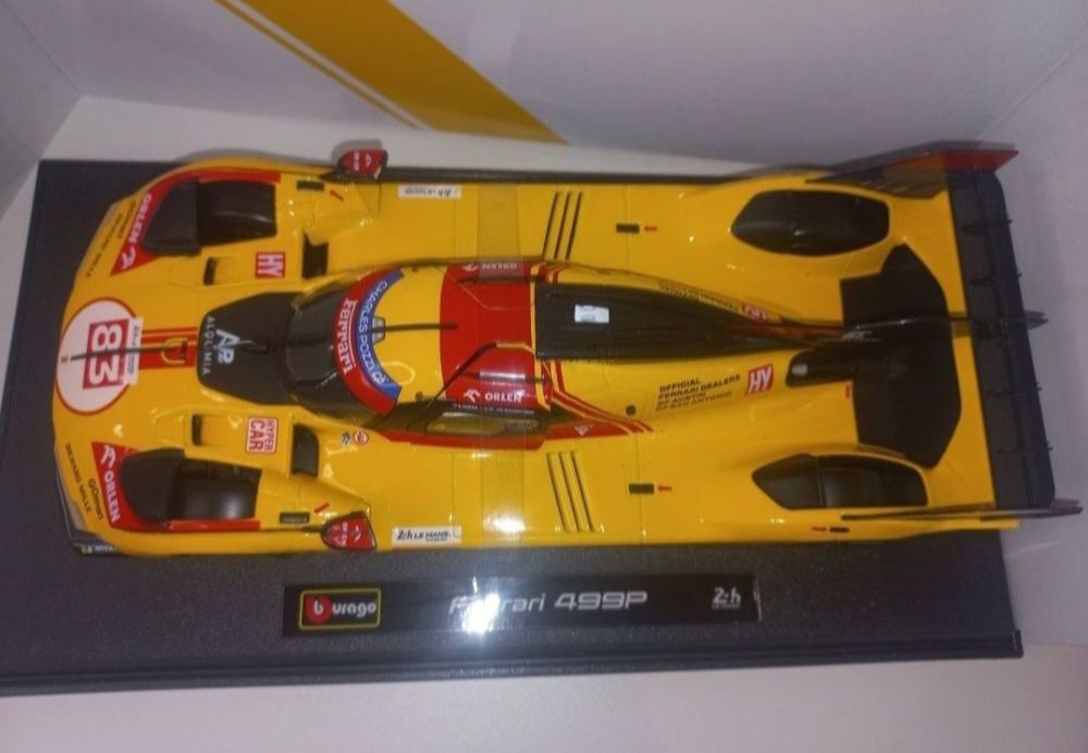 Bburago Ferrari 499P Robert Kubica, 24h Le Mans, skala 1:18