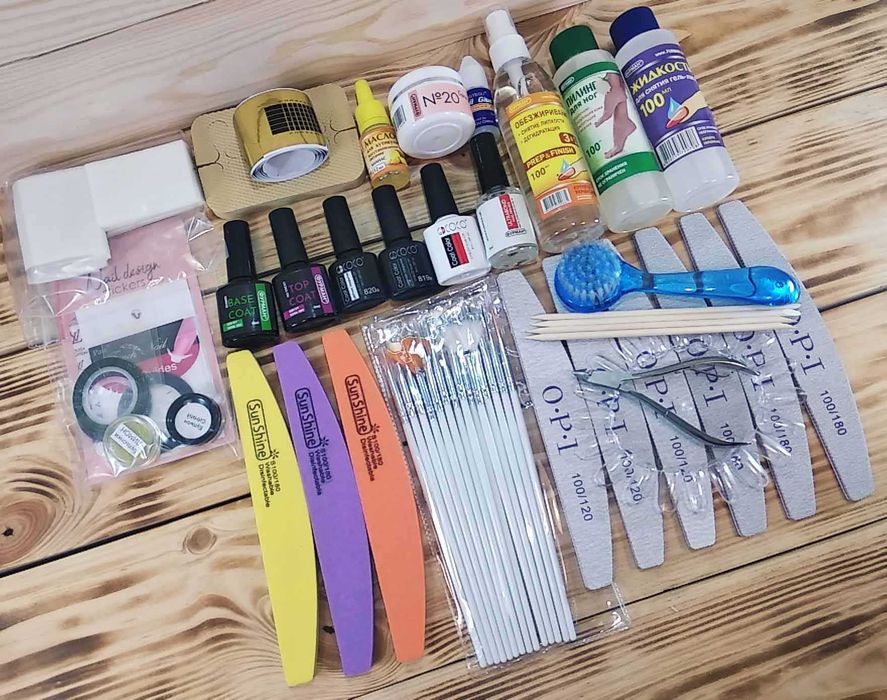 Набір для манікюру гель лаком - лампа, фрезер, 68 предметів+ ПОДАРУНОК