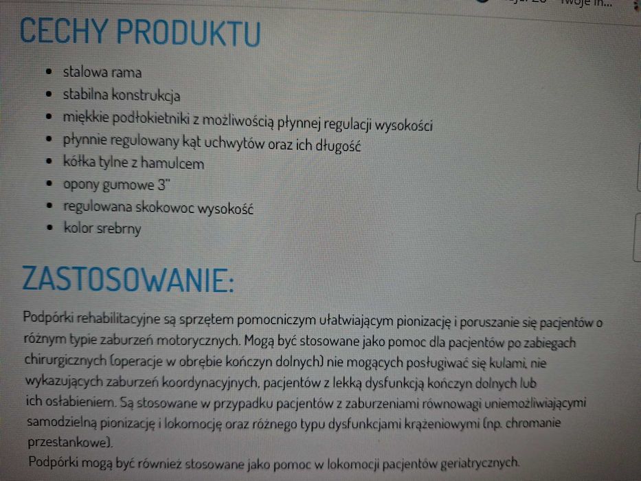 Chodzik na kółkach- balkonik