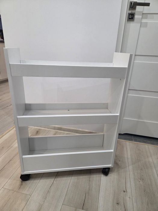 Pilne Wąska szafka na kółkach kuchenna/łazienkowa