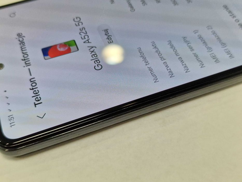 Samsung Galaxy A52s 5G D/S/ 6GB/ 128GB/ Black/ Grade A- + ładowarka