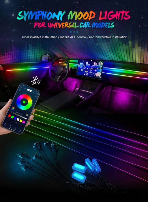 Ambient Led підсвітка RGB 6в 1