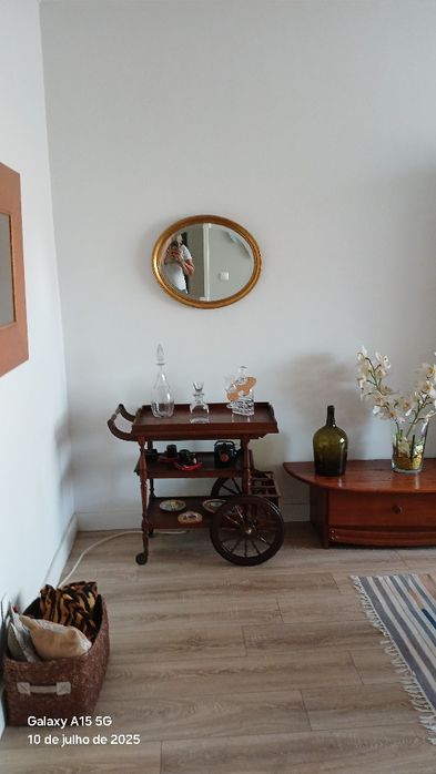 Carrinho de Chá em madeira com 2 tabuleiros