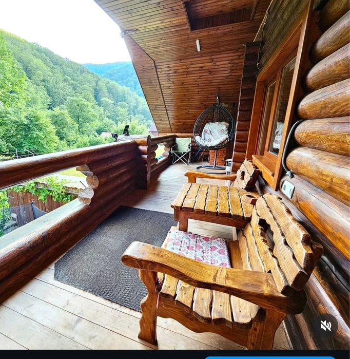 Будинок в горах деревʼяний подобово « Wow дача », чан і гірська річка
