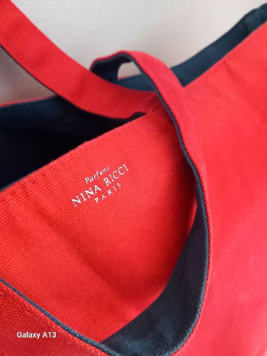 Nina Ricci torba szoper Dwustronna bawełniana