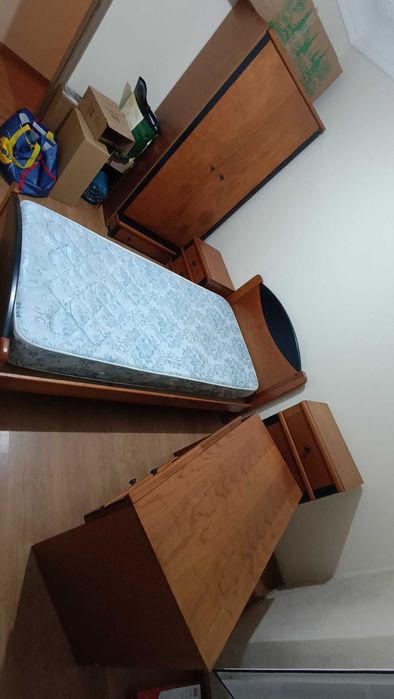 Mobília Quarto Solteiro - Cerejeira