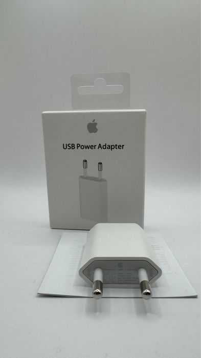 Oryg. Ladowarka Adapter 5W Iphone + Oryg. Kabel Ligthning-USB A 1 M