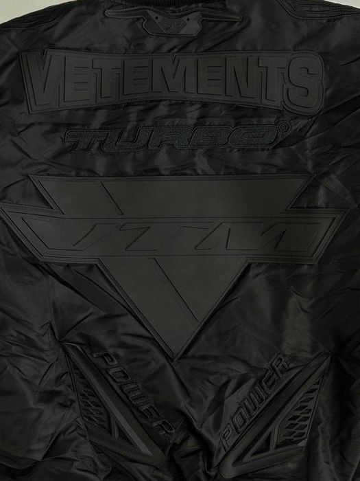 Vetements Alpha Industries Black Racing Вomber Jаcket бомбер куртка S