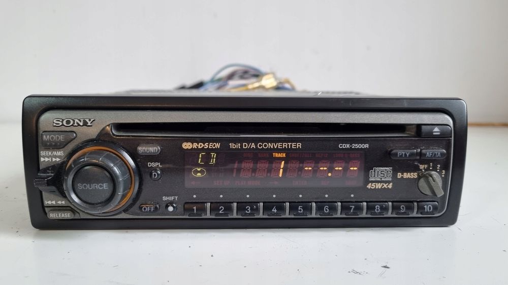 Radio cd Mercedes W124 190 W202 W210 clk cdx-2500r SONY