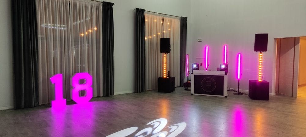 DJ wodzirej na wesele, 18 urodziny, cyfra LED 18