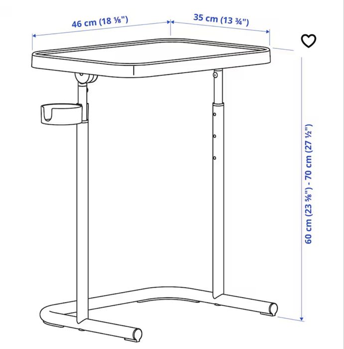 Suporte para portatil IKEA BJORKÄSEN