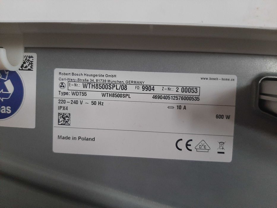 Części suszarka Bosch ( Siemens ) wentylator kosz obudowa podajnik