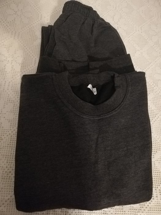 Fato treino PRETO XL 100% algodão Cardado.. Quente e macio NOVO