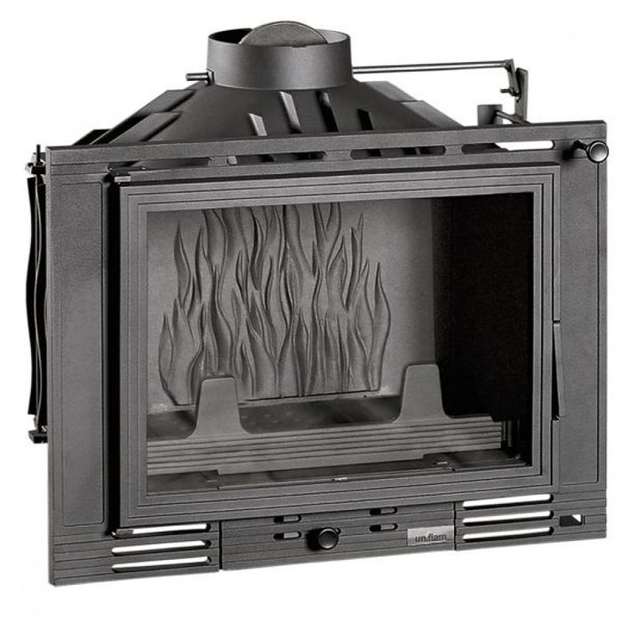 Камінна Топка Uniflam 700 Selenic ECO, Uniflam З Шибером, kaseta