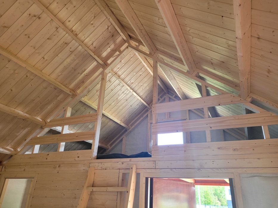 Domek drewniany domek letniskowy bez pozwolenia działka ogród ROD MAKS