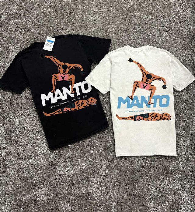 Новая футболка MANTO — Stomp — Чорна / Біла — Манто — ХС С М Л ХЛ
