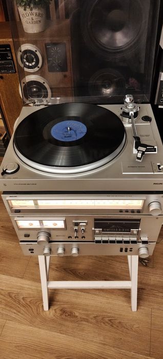 Wieża Vintage PHILIPS z Gramofonem.